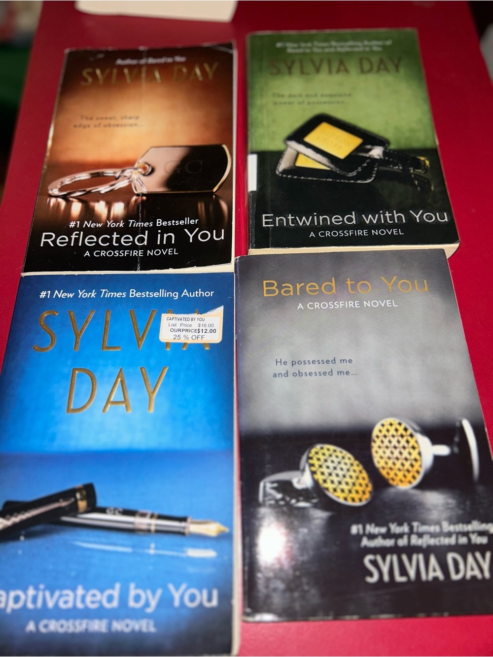Sylvia Day Crossfire Series 5 Book Paperback Set -